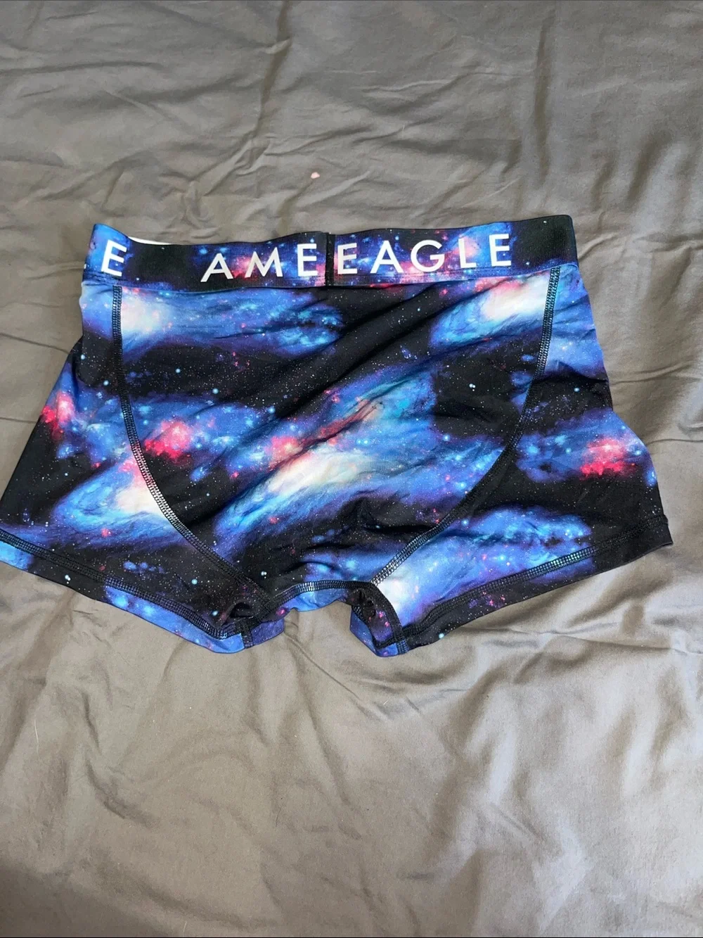 American Eagle Outfitters Galaxy Nebula Print Boxer Briefs - Blue & Black